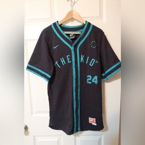 NIKE KEN GRIFFEY JR. #24 THE KID BUTTON UP MARINERS JERSEY